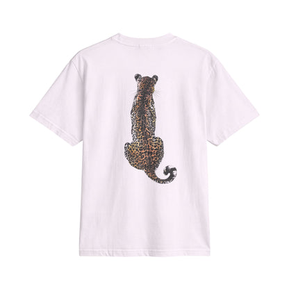 Leopard Star Graphic Tee — Cheetah Print Back-Panel Shirt