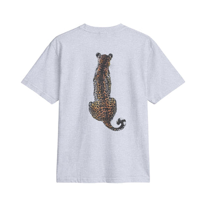 Leopard Star Graphic Tee — Cheetah Print Back-Panel Shirt